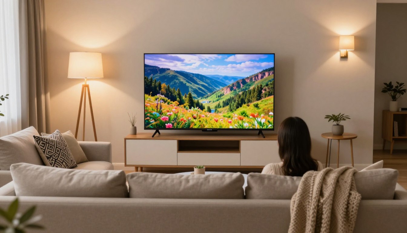 Jaka odległość od telewizora 65 cali